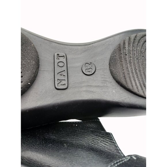 Naot Womens Black Leather Mary Jane Shoes Adjustable Strap EU 42 US 11 Comfort - Picture 11 of 15